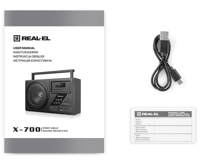Портативний радіоприймач REAL-EL X-700 black, numer zdjęcia 7