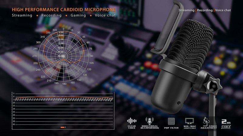 Мікрофон REAL-EL MC-700 професійний для потокового мовлення USB, numer zdjęcia 3