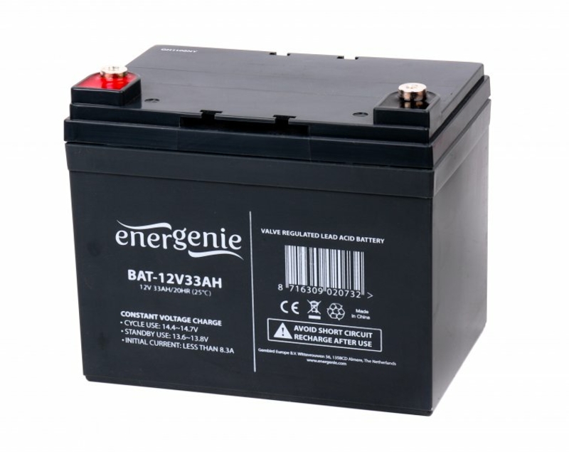 Акумуляторна батарея EnerGenie BAT-12V33AH, 12В 33Aч
