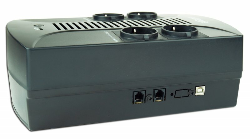 Джерело безперебійного живлення EnerGenie EG-UPS-002 із стабілізатором змінної напруги, 850 ВтA, фото №4