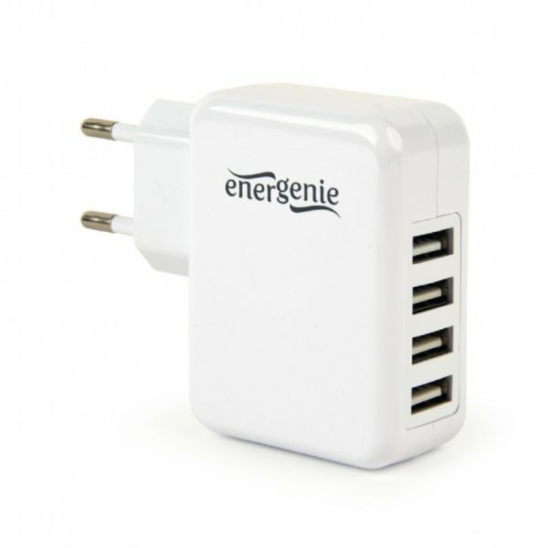 Зарядний пристрій Energenie EG-U4AC-02 4 USB, 3.1 A, фото №2