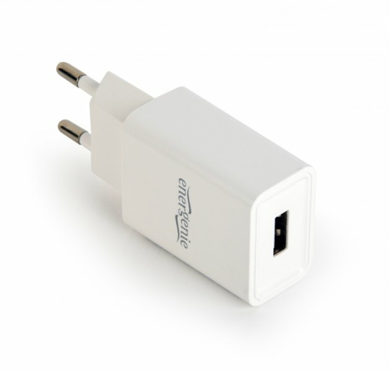 Зарядний пристрій Energenie EG-UC2A-03-W,  USB 2.1 A, білий, фото №3