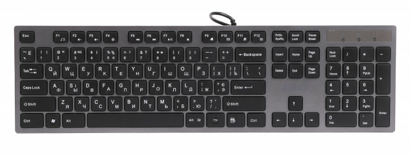 Клавіатура A4-Tech KV-300H USB, сіра,  X-Key + USB порт., фото №2
