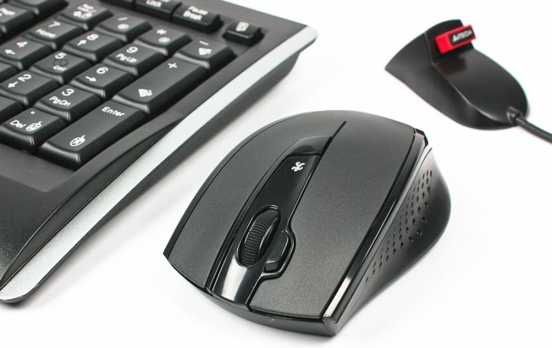 Комплект бездротовий A4Tech V-Track 9300F (GR-152+G9-730FX), клавіатура+миша 2.4GHz, чорний, USB-ресівер, радіус роботи до 15м., photo number 3