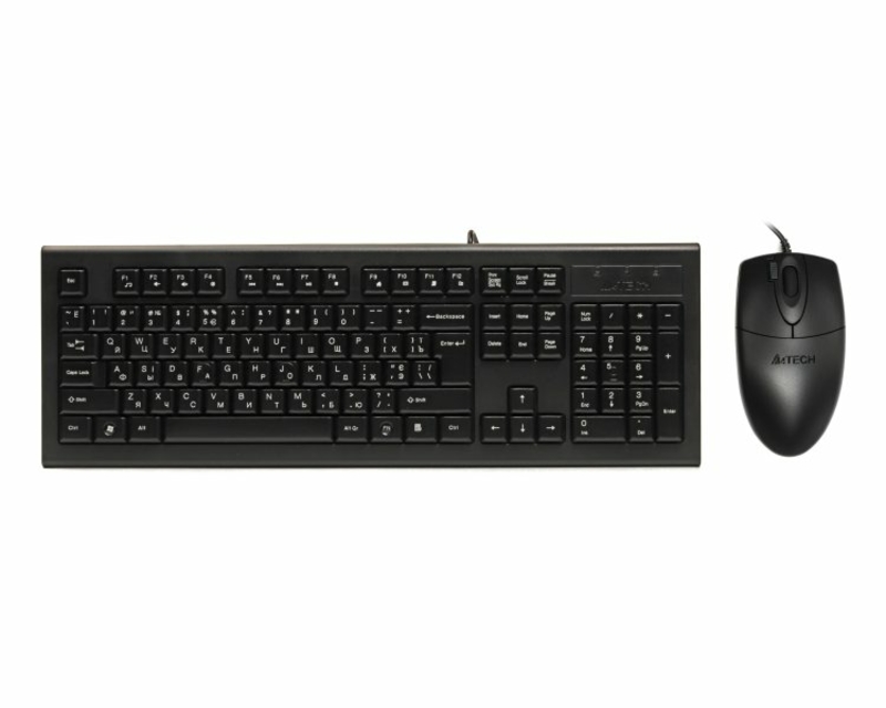 A4Tech KR-8520D, кмплект дротовий клавіатура з мишою, фото №2