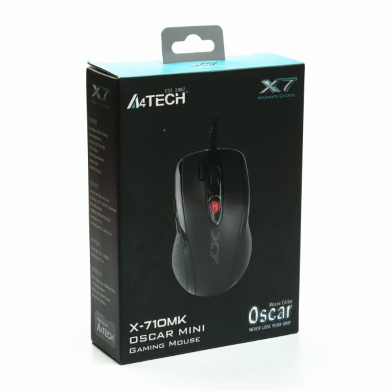 Миша A4Tech X710MK USB, iгрова , чорна, фото №5