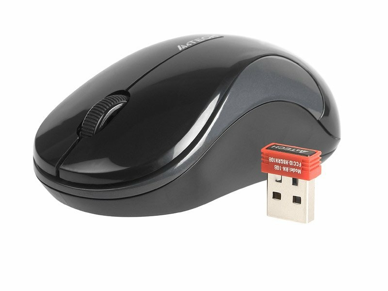 Миша A4 G3-270N USB V-Track  , бездротова, 1000dpi, чорна, фото №3