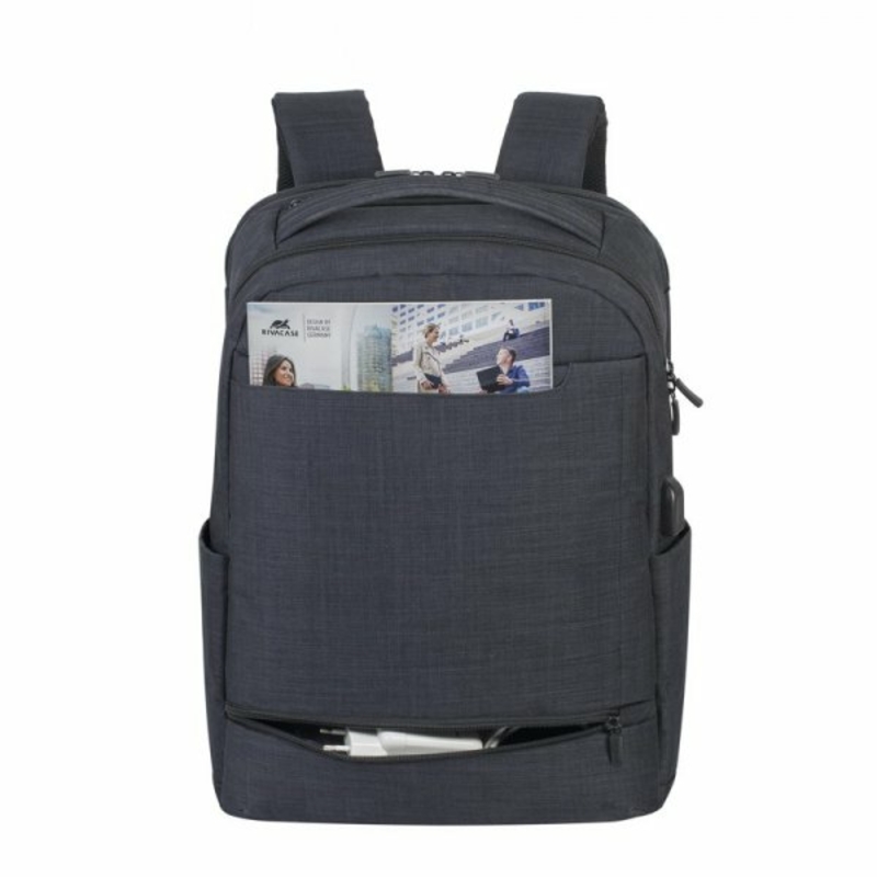 RivaCase 8365 чорний рюкзак для ноутбука 17.3 дюймів, фото №7