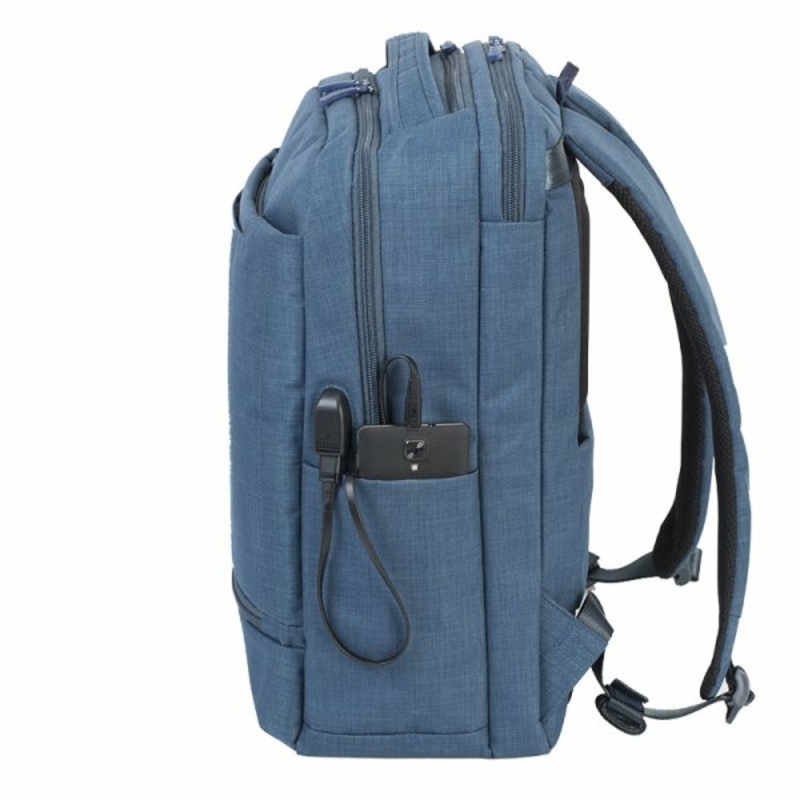 RivaCase 8365 синій рюкзак для ноутбука 17.3 дюймів, photo number 4