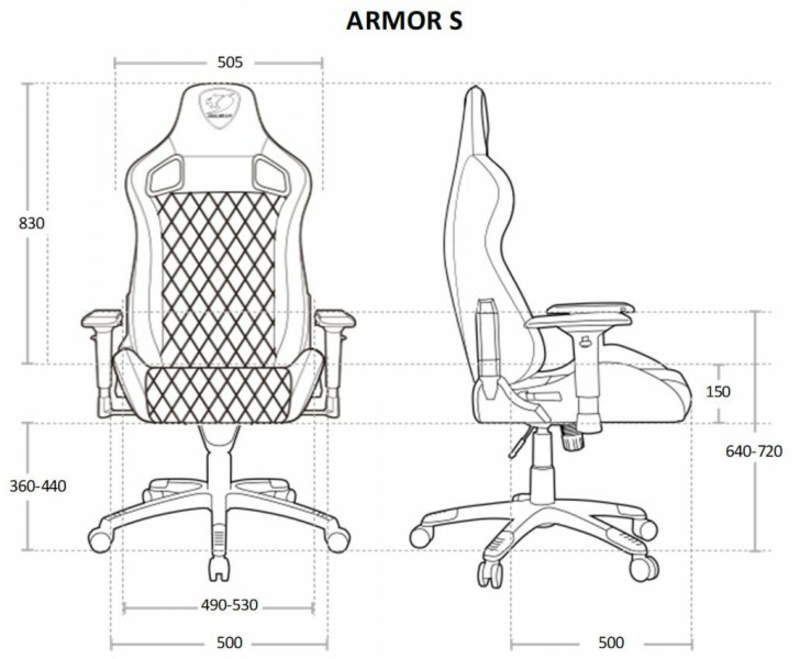 Крісло ігрове ARMOR S, дихаюча екошкіра, сталевий каркас, чорний+помаранчевий, numer zdjęcia 11
