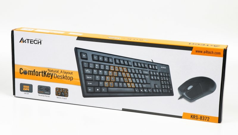 Комплект клавіатура+мишка KRS-83+OP-720, USB, Чорна, фото №3