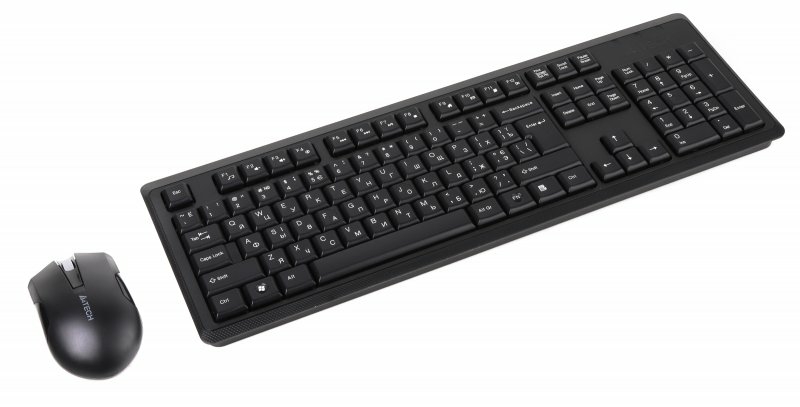 Комплект бездротовий A4 Tech 4200N, V-Track, клавіатура+миша, чорний, фото №2