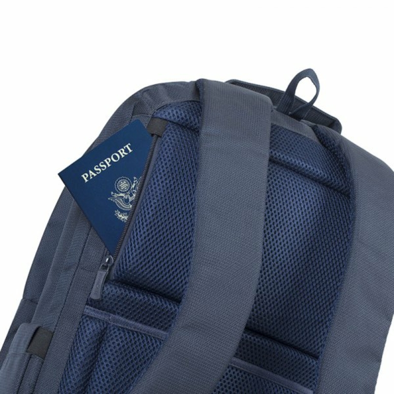 RivaCase 8460 темно-синій рюкзак для ноутбука 17 дюймів., фото №5