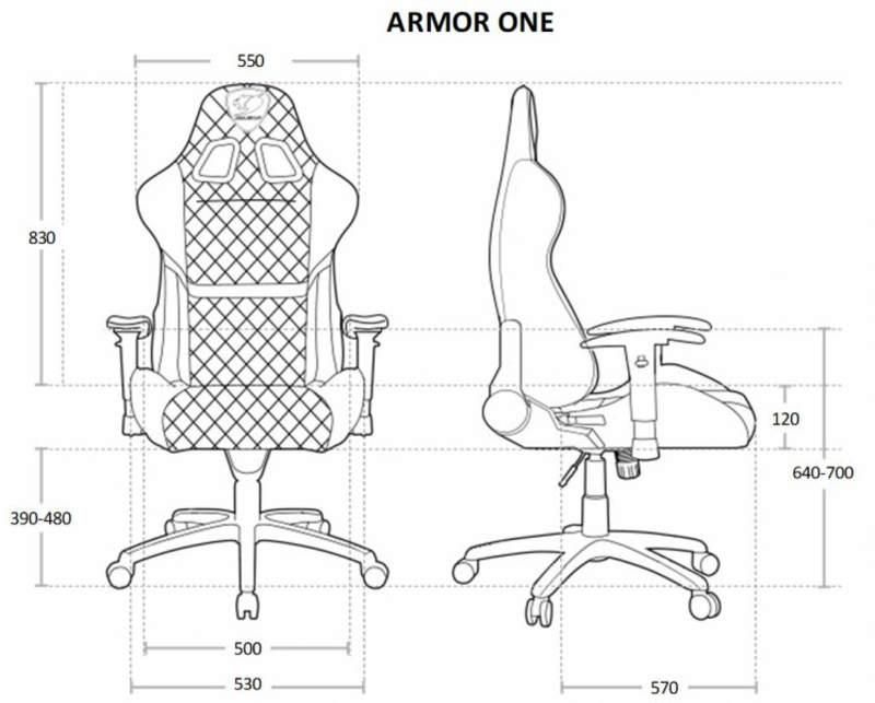 Крісло ігрове ARMOR One X , темно зелений колір, фото №6