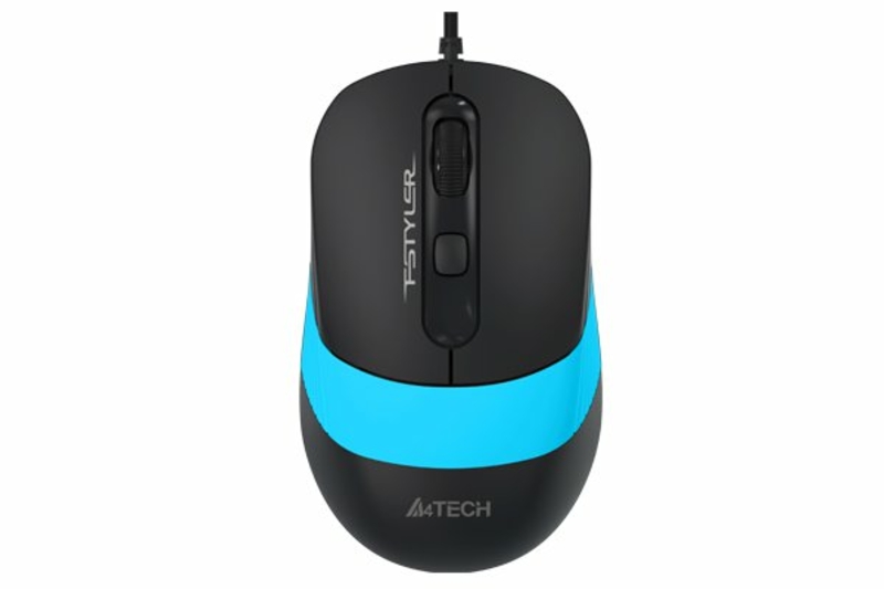 Миша A4Tech Fstyler FM10 (Blue),  USB, колір чорний+блакитний, numer zdjęcia 2