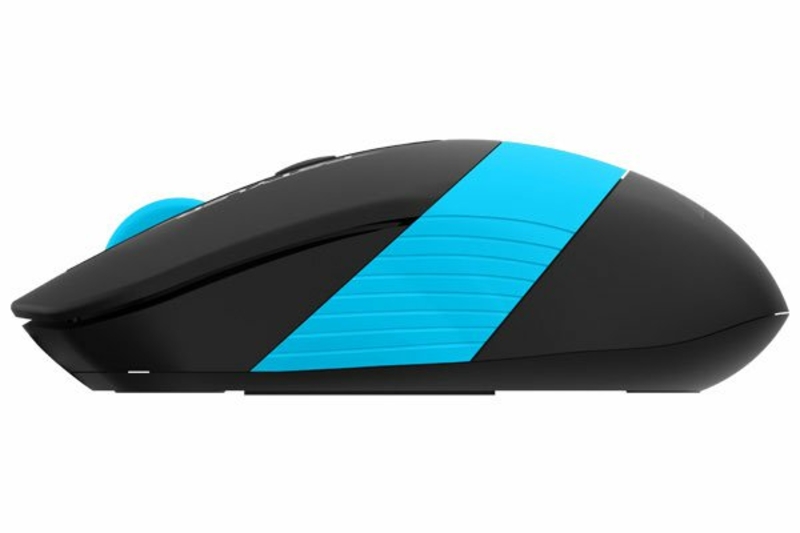 Миша бездротова A4Tech Fstyler FG10 (Blue),  USB, колір чорний+блакитний, фото №5