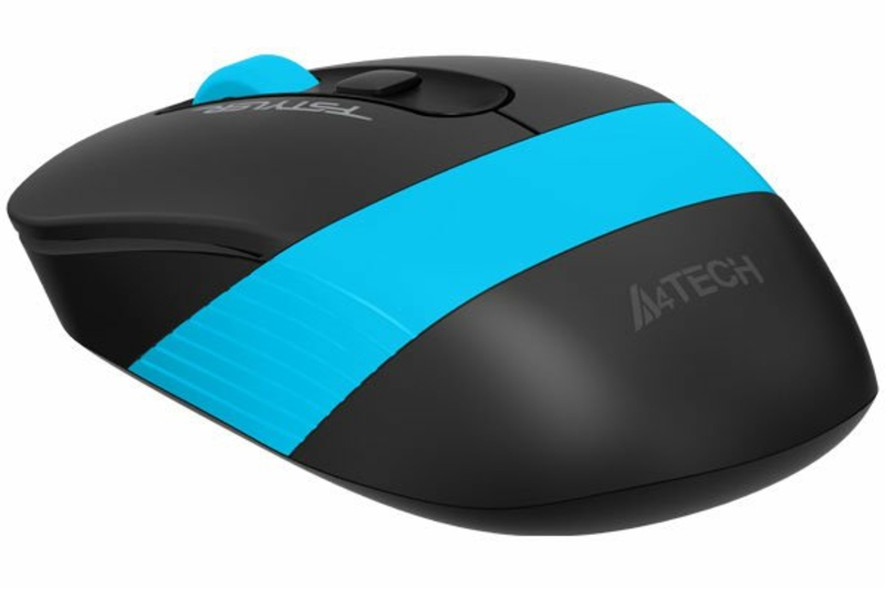 Миша бездротова A4Tech Fstyler FG10 (Blue),  USB, колір чорний+блакитний, photo number 6