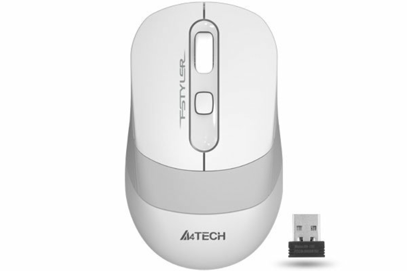 Миша бездротова A4Tech Fstyler FG10 (White),  USB, колір білий, фото №2