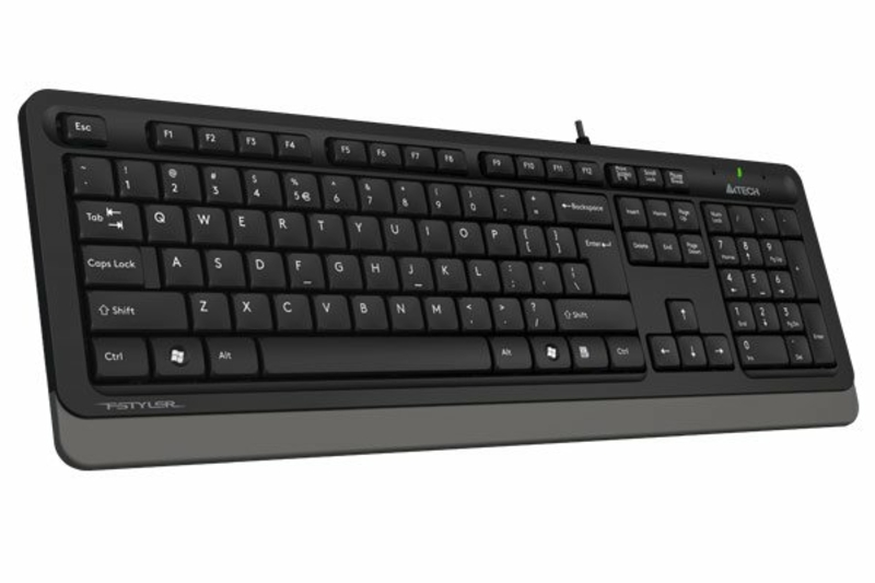 Клавіатура A4Tech Fstyler FK10 (Grey) , USB, чорний+ сірий, photo number 5