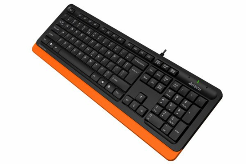 Клавіатура A4Tech Fstyler FK10 (Orange) , USB, чорний+ помаранчевий, photo number 3