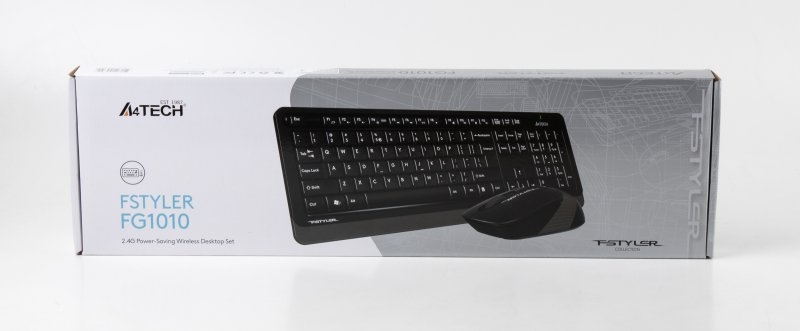 Комплект клавіатура+миша A4Tech FG1010 (Grey) Fstyler,  бездротовий, USB, чорний+сірий, numer zdjęcia 11