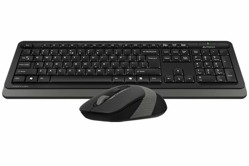 A4Tech Fstyler FG1010, комплект бездротовий клавіатура з мишою, чорний+сірий колір, фото №4