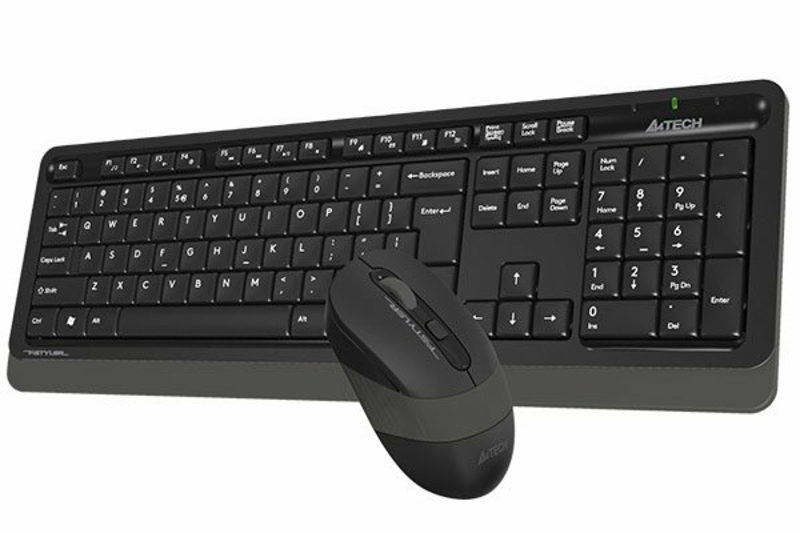 A4Tech Fstyler FG1010, комплект бездротовий клавіатура з мишою, чорний+сірий колір, фото №5