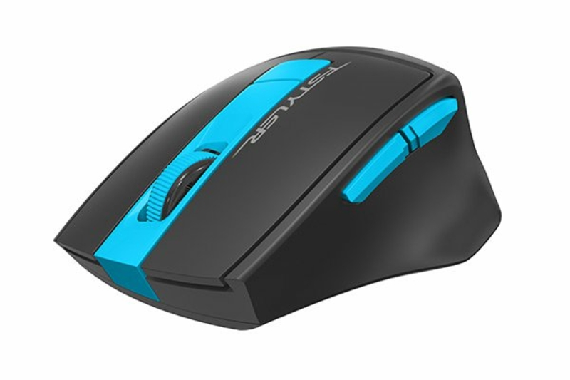 Миша бездротова A4Tech Fstyler FG30 (Blue),  USB, колір чорний+блакитний, фото №3