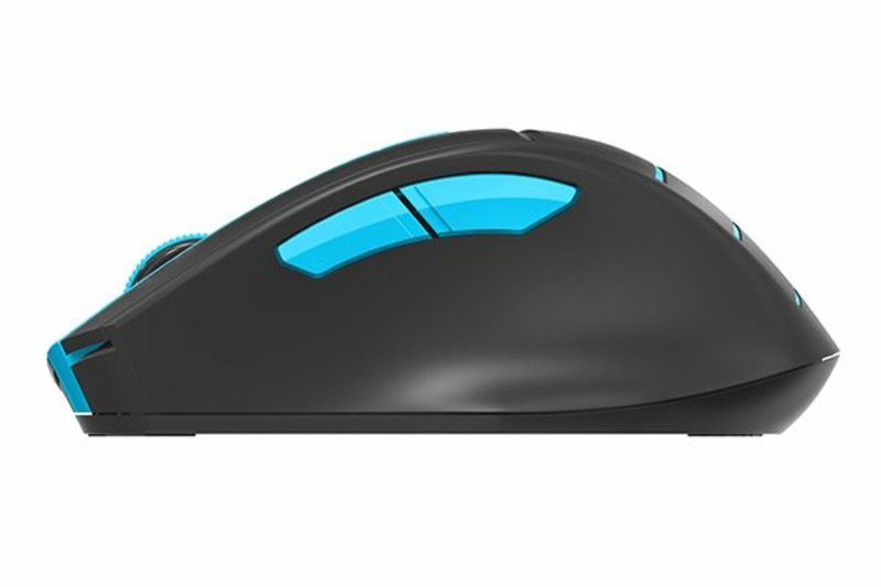 Миша бездротова A4Tech Fstyler FG30 (Blue),  USB, колір чорний+блакитний, photo number 6