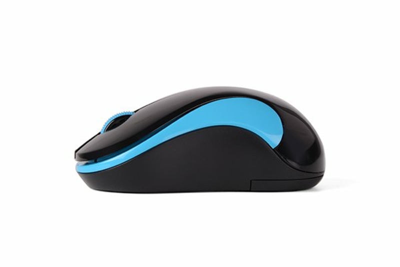 Миша A4 G3-270N USB V-Track  , бездротова, 1000dpi, чорний + блакитний, numer zdjęcia 5
