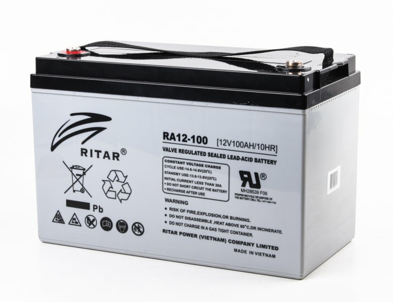 Акумуляторна батарея Ritar RA12-100, numer zdjęcia 2
