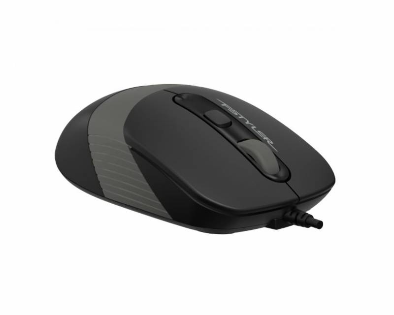 Миша A4Tech Fstyler FM10S (Grey), безшумна, USB, колір чорний+сірий, фото №6