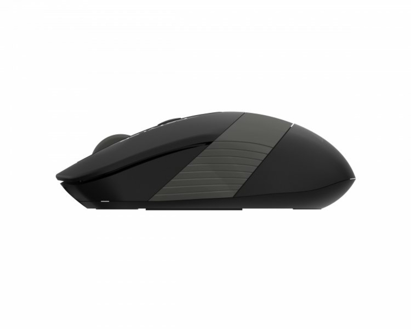 Миша бездротова A4Tech Fstyler FG10S (Grey), безшумна, USB, колір чорний+сірий, фото №4
