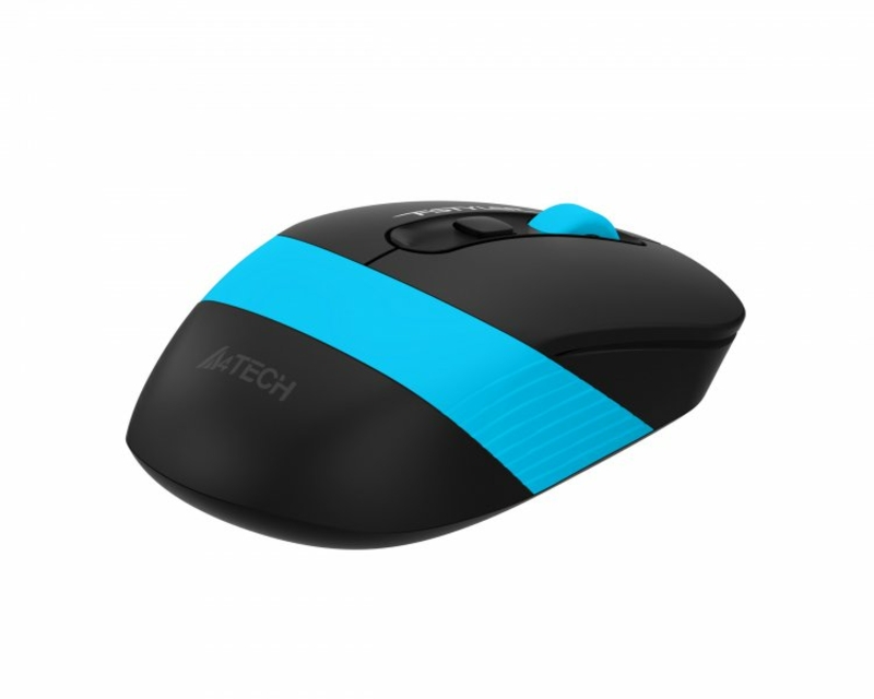 Миша бездротова A4Tech Fstyler FG10S (Blue), безшумна, USB, колір чорний+блакитний, photo number 5