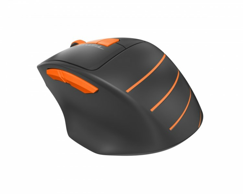 Миша бездротова A4Tech Fstyler FG30S (Orange), безшумна, USB, колір чорний+помаранчевий, photo number 7