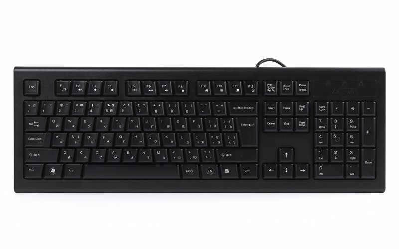 Клавіатура A4-Tech KRS-85 USB, чорна, фото №2