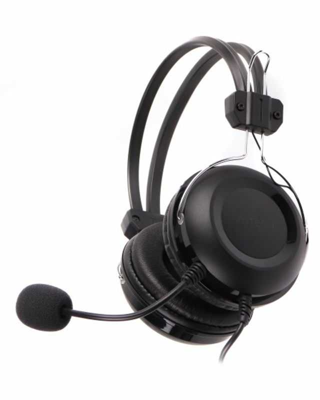 Навушники A4-Tech HU-35  USB з мікрофоном,чорні, photo number 2
