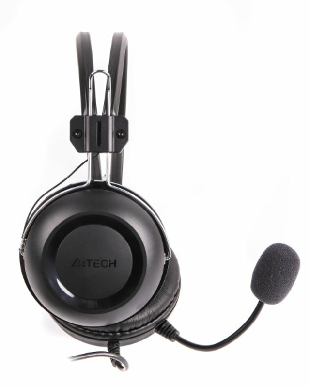 Навушники A4-Tech HU-35  USB з мікрофоном,чорні, фото №3