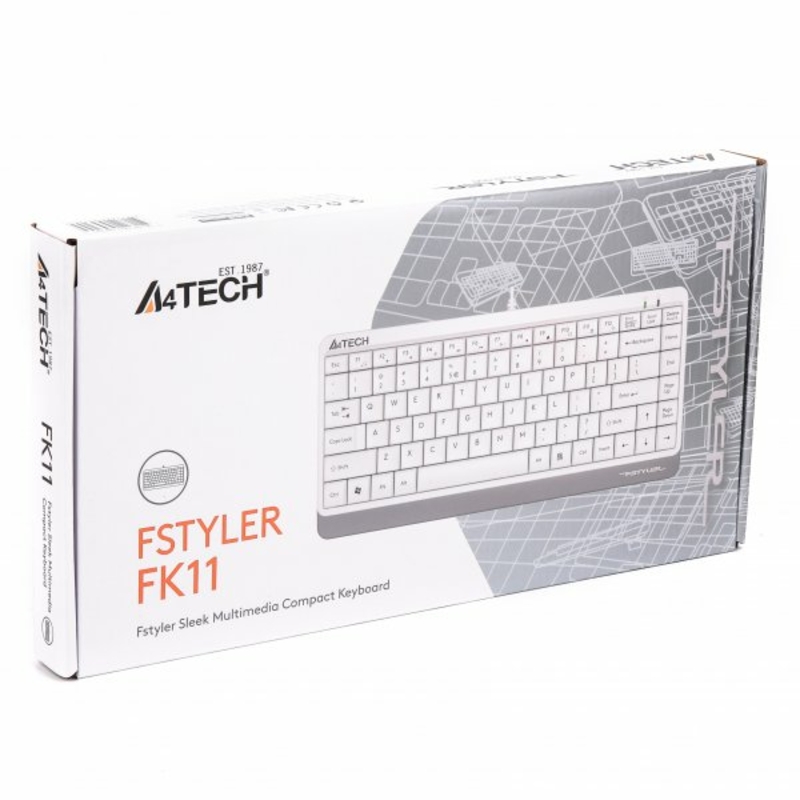 Клавіатура A4-Tech Fstyler FK11, білий колір, USB, фото №5
