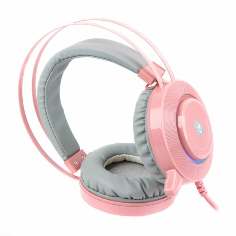 Гарнітура ігрова Bloody G521 (Pink) з мікрофоном, Hi Fi, 7.1 віртуальний звук, підсвічування 7 кольорів, USB рожеві, photo number 4