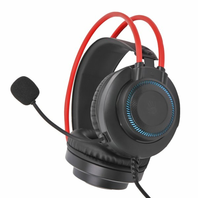Навушники ігрові Bloody G200 з мікрофоном, підсвічування 7 кольорів, фото №2