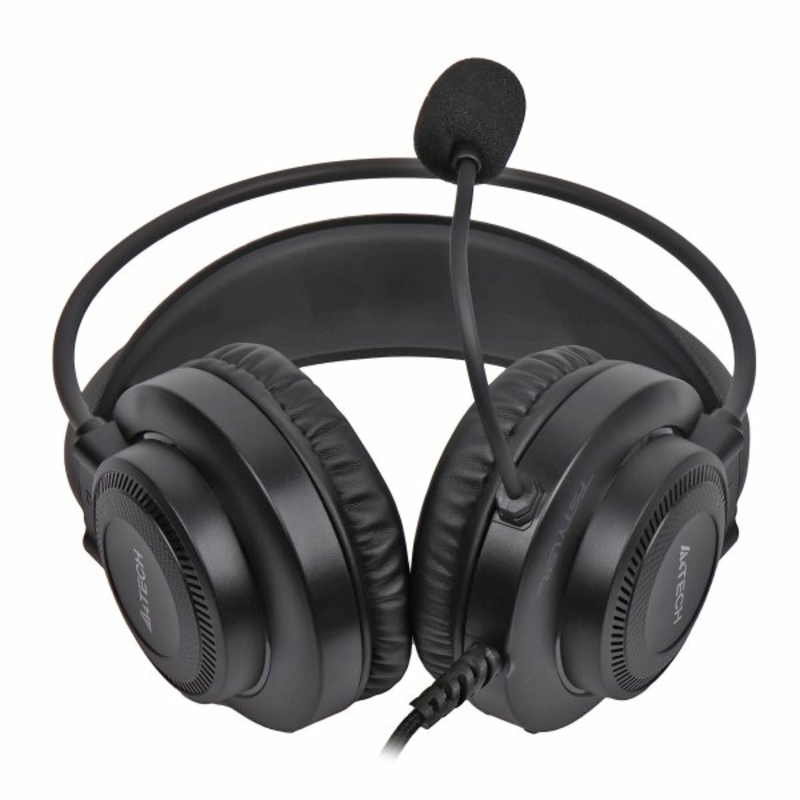 Навушники A4-Tech FH200U (Grey) USB з мікрофоном, Fstyler USB Stereo Headphone, сірий, фото №4