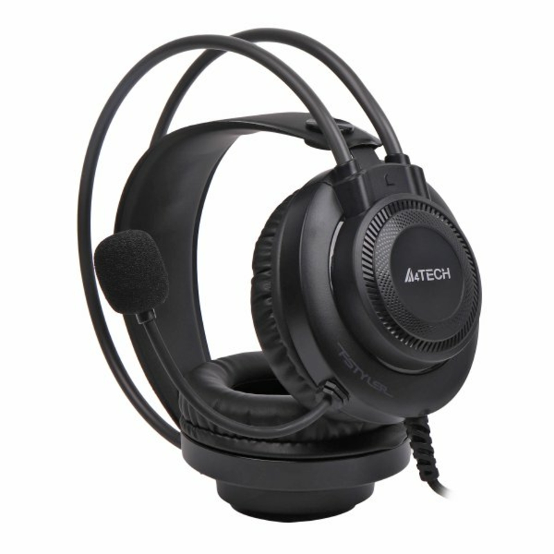 Навушники A4-Tech FH200i (Grey) з мікрофоном, Fstyler AUX 3.5 мм Stereo Headphone, сірий, фото №2
