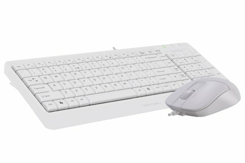 A4Tech Fstyler F1512 , комплект дротовий клавіатура з мишою, USB, білий колір, photo number 4