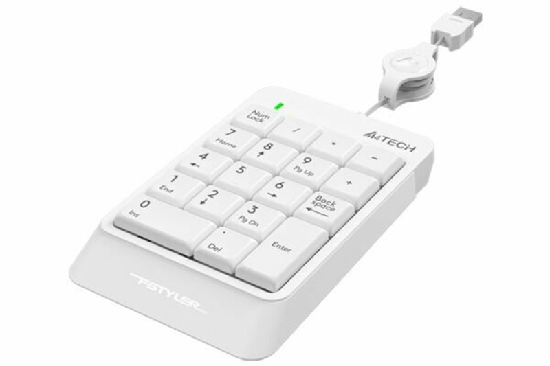 Клавіатура цифрова A4-Tech FK13, колір білий, USB, фото №3