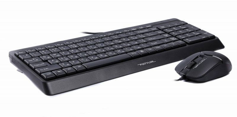 A4Tech Fstyler F1512 , комплект дротовий клавіатура з мишою, USB, чорний колір, numer zdjęcia 3