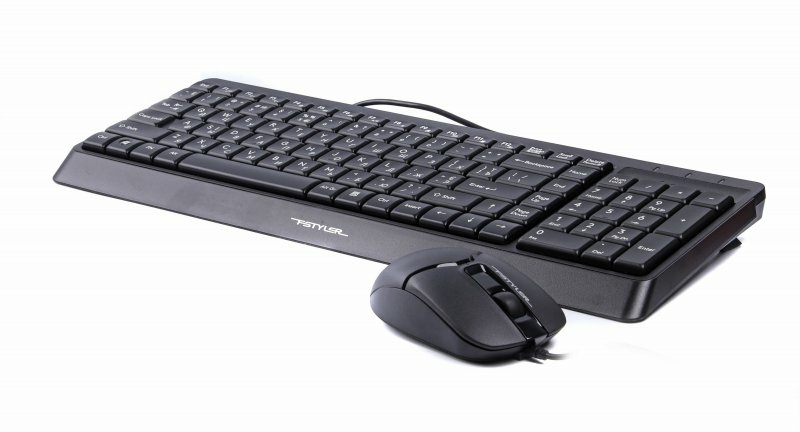 A4Tech Fstyler F1512 , комплект дротовий клавіатура з мишою, USB, чорний колір, photo number 4