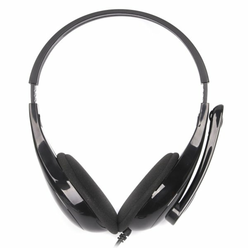 Навушники A4-Tech HS-9 з мікрофоном,чорні, фото №4