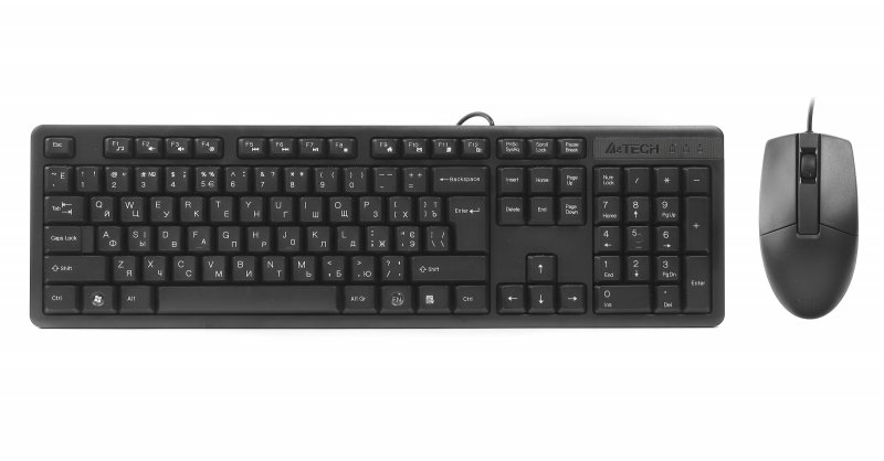 Комплект клавіатура+мишка KK-3+OP-330S, USB, Чорна, фото №2