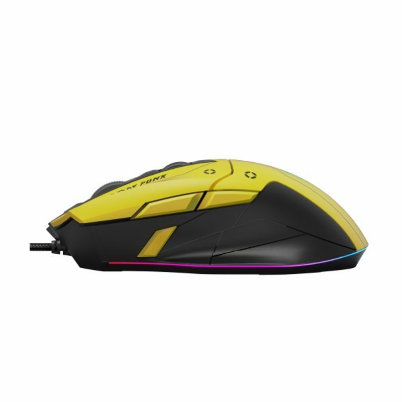 Миша ігрова A4Tech W70 Max Bloody (Punk Yellow), активоване ПЗ Bloody, RGB, 10000 CPI, 50M натискань, жовтий, фото №5